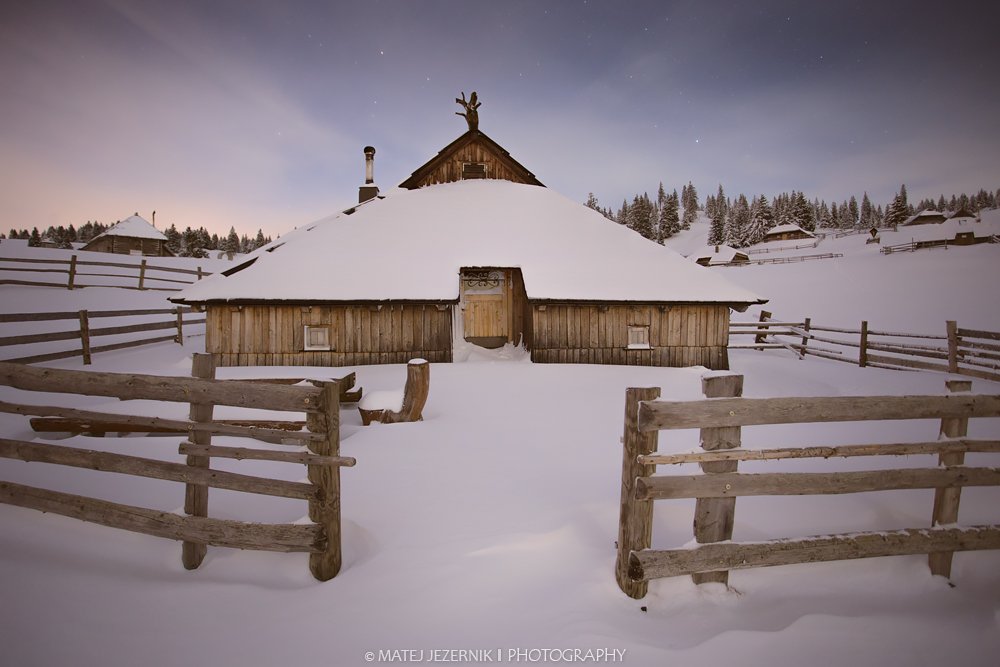 Shepherd cottages on velika planina.